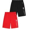 imageChampion Boys Shorts 2 Pack Athletic Fleece Short for BoysBlackred