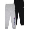 imageChampion Boys Sweatpants for Kids 2 Pack Athletic Boys Jogger PantsGrey Heatherblack