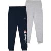 imageChampion Boys Sweatpants for Kids 2 Pack Athletic Boys Jogger PantsNavyheather Grey
