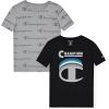 imageChampion Boys Tee Shirts 2 Pack Short Sleeve TShirts for Boys in Sizes 418Black