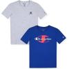 imageChampion Boys Tee Shirts 2 Pack Short Sleeve TShirts for Boys in Sizes 418Gray Heather