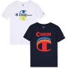 imageChampion Boys Tee Shirts 2 Pack Short Sleeve TShirts for Boys in Sizes 418Navywhite