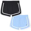 imageChampion Girls Heritage Foldover Mesh Running Basketball Short 275 Inch InseamBlackdutch Blue