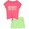 imageChampion Girls Shorts Sets 2 Piece Short Set for Girls Active ClothingHot Pink