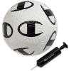 imageChampion Youth ampamp Adult Soccer Ball  Paneled Design Enhanced Control Durable Cover ampamp Butyl Bladder for Indoor ampamp Outdoor Training Sizes 3 4 5 Includes 6quot PumpWhiteBlack