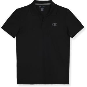 imageChampion Boys Athletic Short Sleeve Polo Shirt with Moisture Wicking Stretch FabricBlack