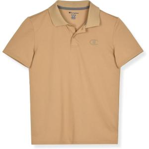 imageChampion Boys Athletic Short Sleeve Polo Shirt with Moisture Wicking Stretch FabricKhaki