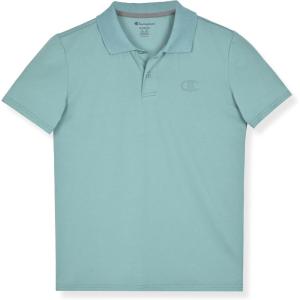 imageChampion Boys Athletic Short Sleeve Polo Shirt with Moisture Wicking Stretch FabricMineral Blue