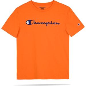 imageChampion Boys Boys Tee Shirt Short Sleeve Logo TShirt for KidsSignature Orange