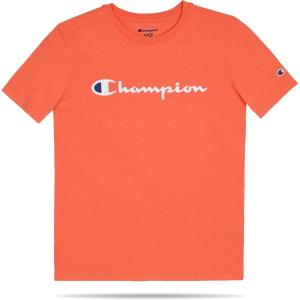imageChampion Boys Boys Tee Shirt Short Sleeve Logo TShirt for KidsSignature Orange Red