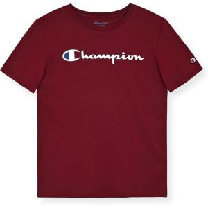 imageChampion Boys Boys Tee Shirt Short Sleeve Logo TShirt for KidsWine