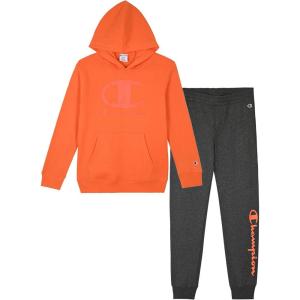 imageChampion Boys Jogger Set Fleece Hoodie and Sweatpants TracksuitCharcoal Heather