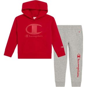 imageChampion Boys Jogger Set Fleece Hoodie and Sweatpants TracksuitGrey Heather