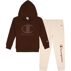 imageChampion Boys Jogger Set Fleece Hoodie and Sweatpants TracksuitOatmeal Heather