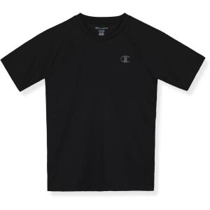 imageChampion Boys Performance Short Sleeve Tech Athletic Tee ShirtBlack Logo