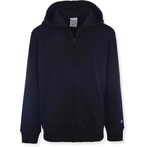 imageChampion Boys Zip Front Fleece Hoodie Sweatshirt for KidsBlack