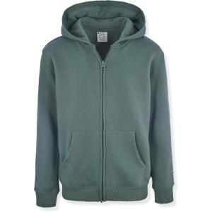 imageChampion Boys Zip Front Fleece Hoodie Sweatshirt for KidsDark Forest Green