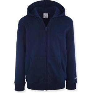 imageChampion Boys Zip Front Fleece Hoodie Sweatshirt for KidsDark Navy Blue