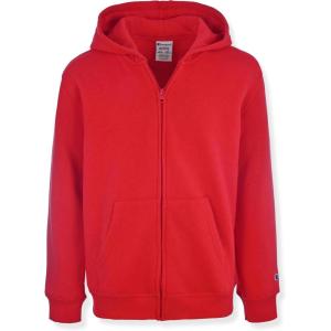 imageChampion Boys Zip Front Fleece Hoodie Sweatshirt for KidsLychee Red