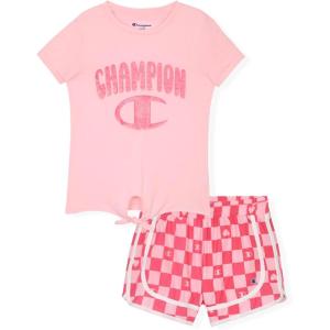 imageChampion Girls Shorts Sets 2 Piece Short Set for Girls Active ClothingSoft Pink