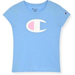 imageChampion Girls Tee Shirt for Kids Short Sleeve TShirt Girls TopsPlacid Blue Logo