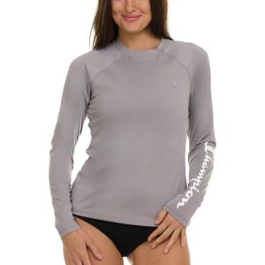 imageChampion Rash Guard for Women Womens Rash Guard Long Sleeve Shirts Rashguard Swim Shirt Women UPF 50 SPF ampamp UV ProtectionGrey