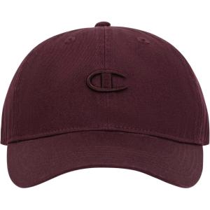 imageChampion Womens Essentials Washed Cotton Twill Adjustable Baseball CapMedium Ruby