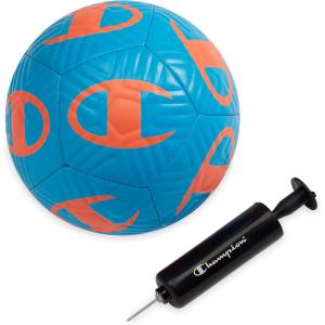 imageChampion Youth ampamp Adult Soccer Ball  Paneled Design Enhanced Control Durable Cover ampamp Butyl Bladder for Indoor ampamp Outdoor Training Sizes 3 4 5 Includes 6quot PumpFierce TideVery Coral
