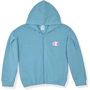imageChampion girls Girls Hoodie Sweatshirt Zip Up Fleece Athletic Hoodie for Girl ClothingSignature Mineral Blue