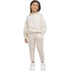 imageChampion Girls Hoodie and Sweatpant Set for Kids Athletic Fleece SweatsuitCream