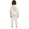 imageChampion Girls Hoodie and Sweatpant Set for Kids Athletic Fleece SweatsuitCream