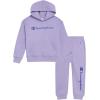 imageChampion Girls Hoodie and Sweatpant Set for Kids Athletic Fleece SweatsuitLavender
