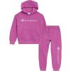 imageChampion Girls Hoodie and Sweatpant Set for Kids Athletic Fleece SweatsuitRosebud