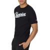 imageChampion Mens Classic Graphic Short Sleeve TShirt Standard Fit 2025 GraphicsBlack  Script Logo