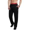 imageChampion Mens Lightweight Openhem Lounge Pants Reg Or Big ampamp TallBlack  C Patch Logo