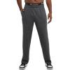 imageChampion Mens Lightweight Openhem Lounge Pants Reg Or Big ampamp TallGranite Heather  C Patch Logo