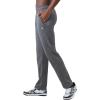 imageChampion Mens Lightweight Openhem Lounge Pants Reg Or Big ampamp TallGranite Heather  C Patch Logo
