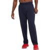 imageChampion Mens Lightweight Openhem Lounge Pants Reg Or Big ampamp TallNavy  C Patch Logo