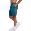 imageChampion Mens Shorts Fleece Midweight Shorts Athletic Shorts With Pockets Reg Or Big ampamp TallBig C Little Script Nifty Turquoise