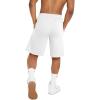 imageChampion Mens Shorts Fleece Midweight Shorts Athletic Shorts With Pockets Reg Or Big ampamp TallWhite C Patch Logo