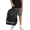 imageChampion Merit Backpack with Padded Straps Water Bottle Pocket and Laptop Compartment for Daily Use BlackWhite One SizeBlackGrey