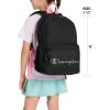 imageChampion Merit Backpack with Padded Straps Water Bottle Pocket and Laptop Compartment for Daily Use BlackWhite One SizeCoral