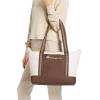 imageChampion Varsity Tote Bag with Zip Closure and Interior Mesh Pockets for Work Travel Daily Use NaturalBrownOur Favorite Fuchsia