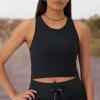 imageChampion Womens Crop Top Soft Touch Moisture Wicking Ribbed Cropped Top for WomenBlack Ribbed