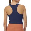 imageChampion Womens Crop Top Soft Touch Moisture Wicking Ribbed Cropped Top for WomenBlown Glass Blue