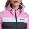imageChampion Womens Quilted Coat Packable Puffer Jacket With HoodMauveNavy Combo