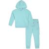 imageChampion Girls Hoodie and Sweatpant Set for Kids Athletic Fleece SweatsuitCanal Blue Cargo