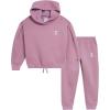 imageChampion Girls Hoodie and Sweatpant Set for Kids Athletic Fleece SweatsuitHaze
