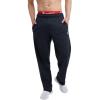imageChampion Mens Lightweight Openhem Lounge Pants Reg Or Big ampamp TallNavy  C Patch Logo