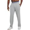 imageChampion Mens Lightweight Openhem Lounge Pants Reg Or Big ampamp TallOxford Gray  C Patch Logo